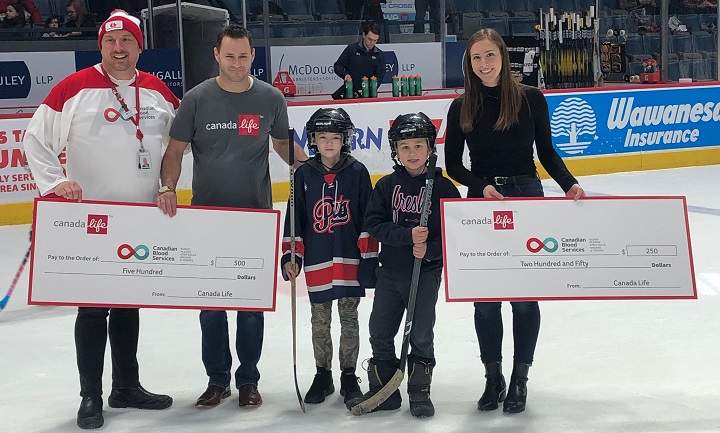 Stem cell recipients from Regina Lincoln Honoway, 7, and Vonn Choneyko, 10.