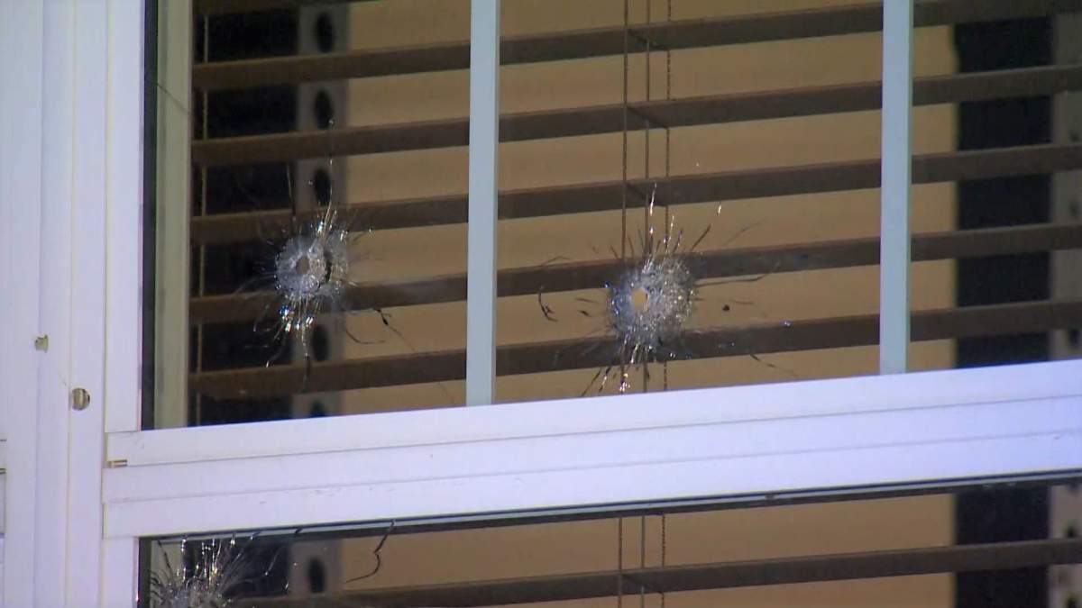 Calgary police investigate after shots were fired into a house in Auburn Bay on Monday, Jan. 6, 2020.