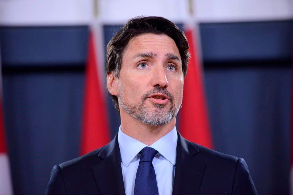 Prime Minister Justin Trudeau holds a news conference in Ottawa on Wednesday, Jan. 8, 2020. THE CANADIAN PRESS/Sean Kilpatrick.