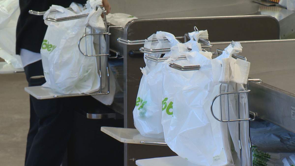 Sobeys estimates the move will eliminate 225 million plastic check stand bags every year.