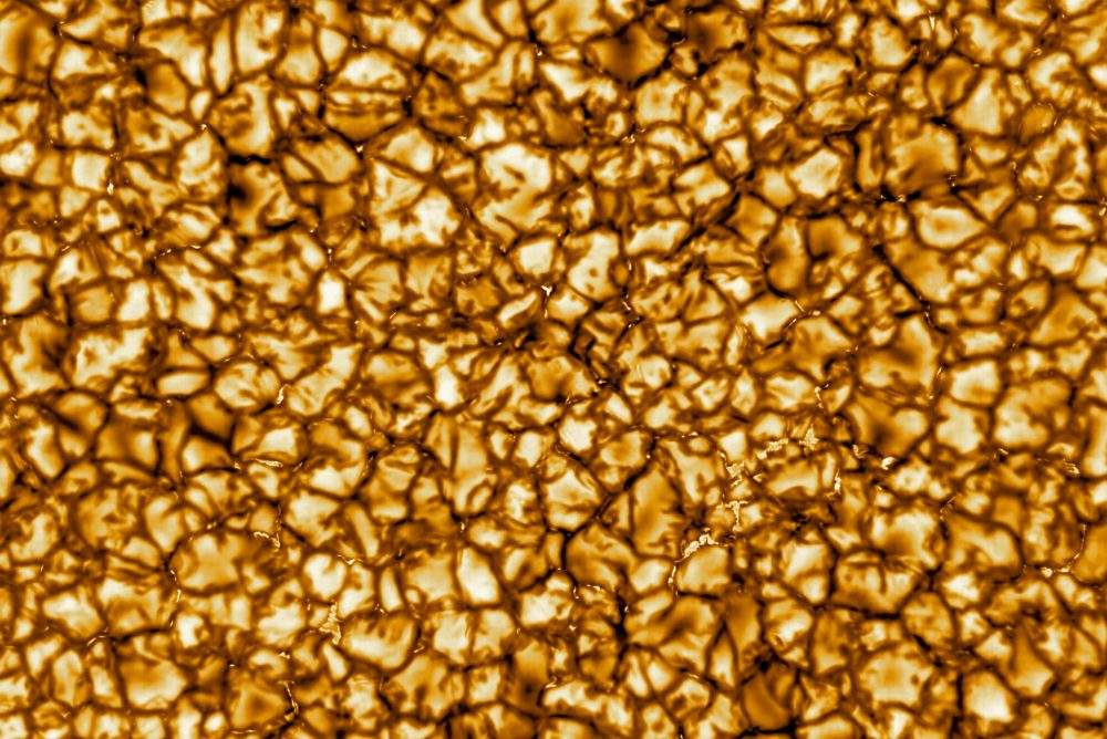 An image shows the sun’s surface at the highest resolution ever taken, shot by the Daniel K. Inouye Solar Telescope (DKIST), the world’s largest solar telescope, on the island of Maui, Hawaii, U.S., January 29, 2020.