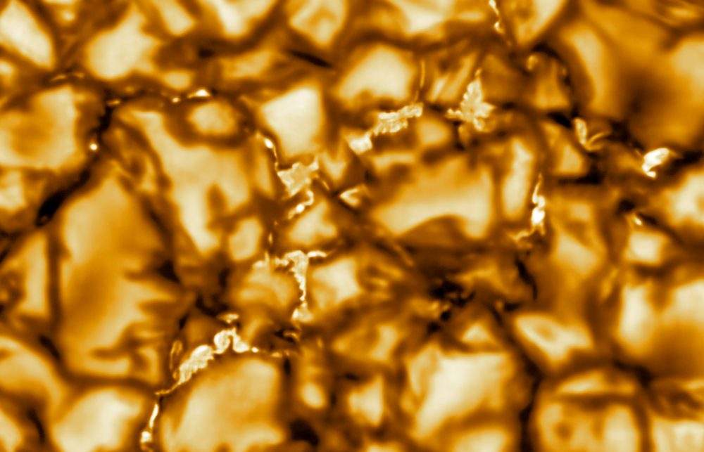 An image shows the sun’s surface at the highest resolution ever taken, shot by the Daniel K. Inouye Solar Telescope (DKIST), the world’s largest solar telescope, on the island of Maui, Hawaii, U.S., January 29, 2020.