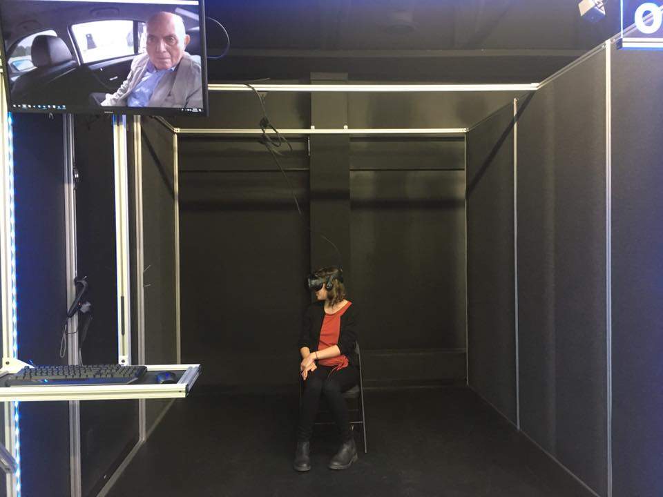 The Last Goodbye, a virtual reality experience created by the USC Shoah Foundation, piloted at the The Neuberger in November 2018 to coincide with our annual Holocaust Education Week.