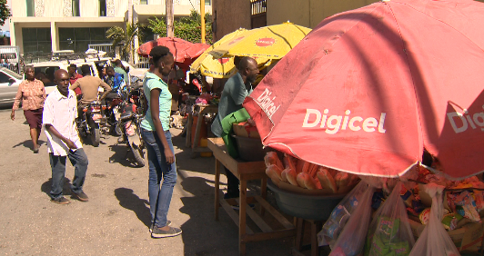 Vendors in Port-au-Prince days before Haiti marks the 10th anniversary of the earthquake. (Courtesy: Barry Donnelly)