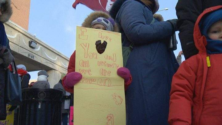 The annual march was attended by women, allies and feminists.