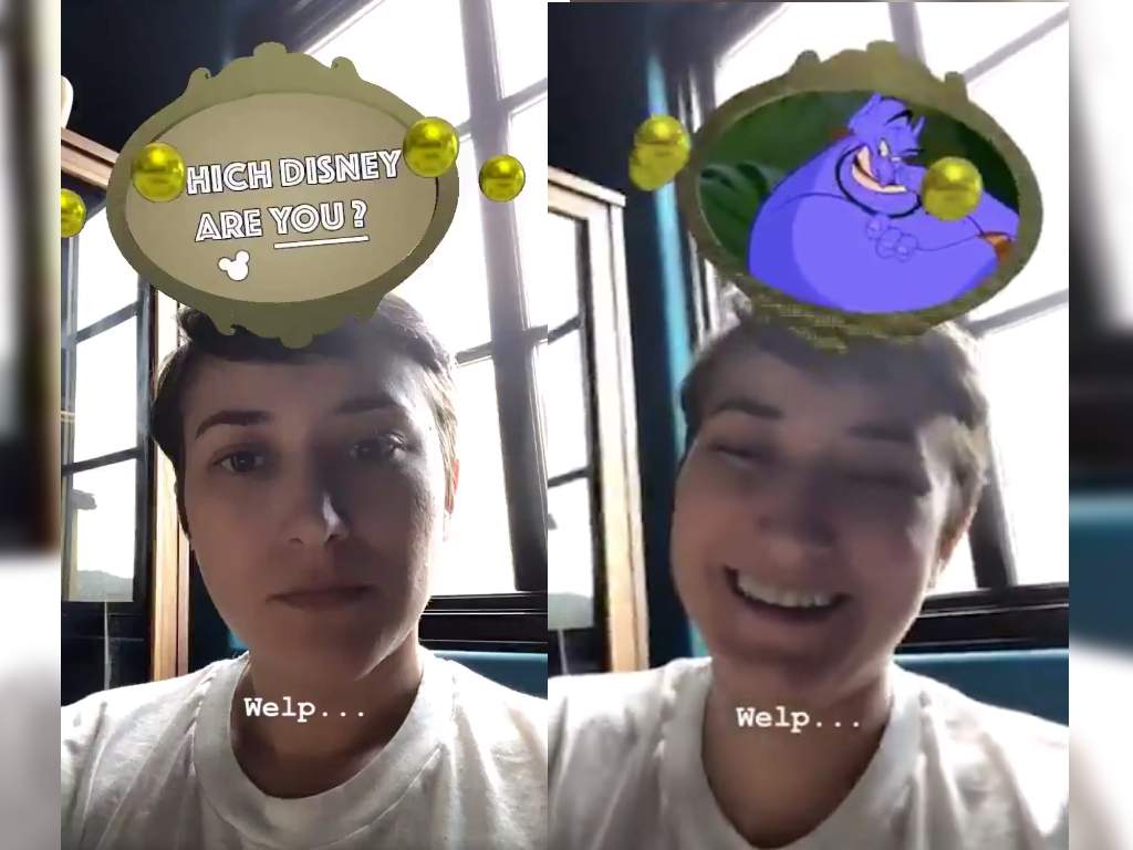 Robin Williams' daughter, Zelda, matched as "Genie" while using a viral Instagram filter.