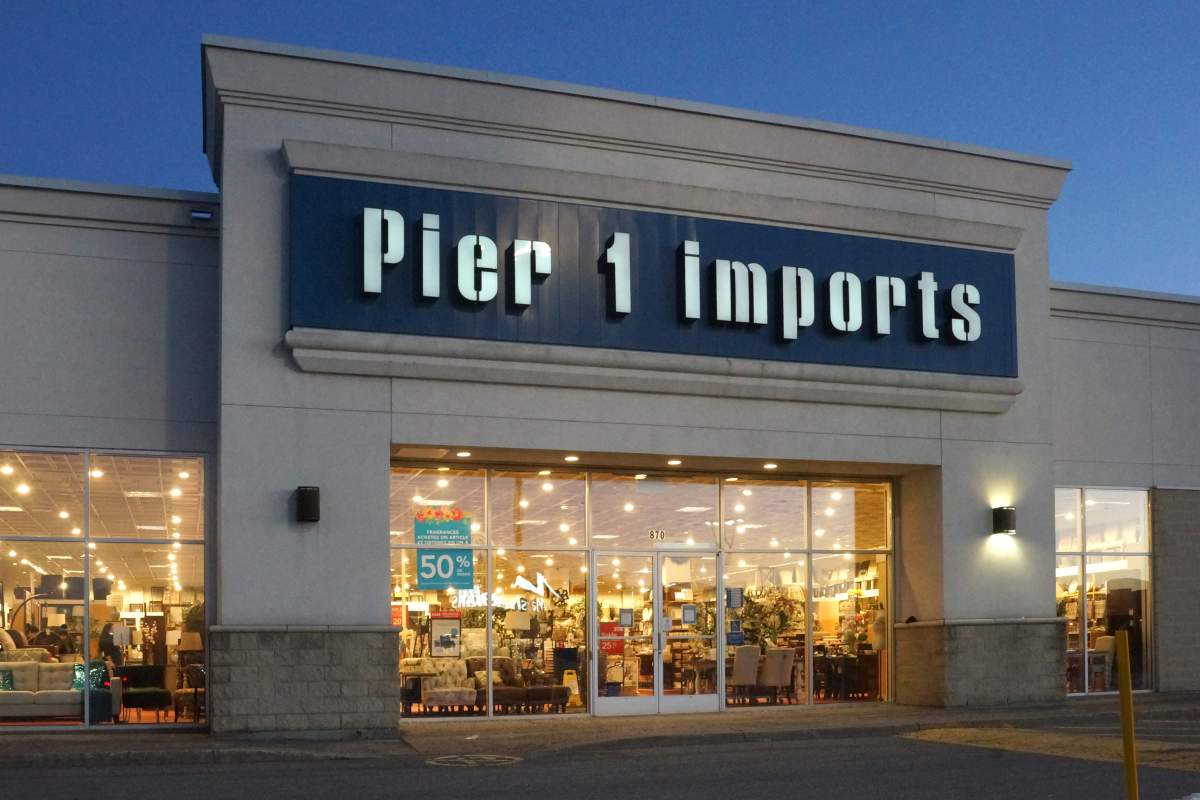 A Pier 1 Imports furniture and home furnishings store in Laval, Que. on Feb. 22, 2018.
