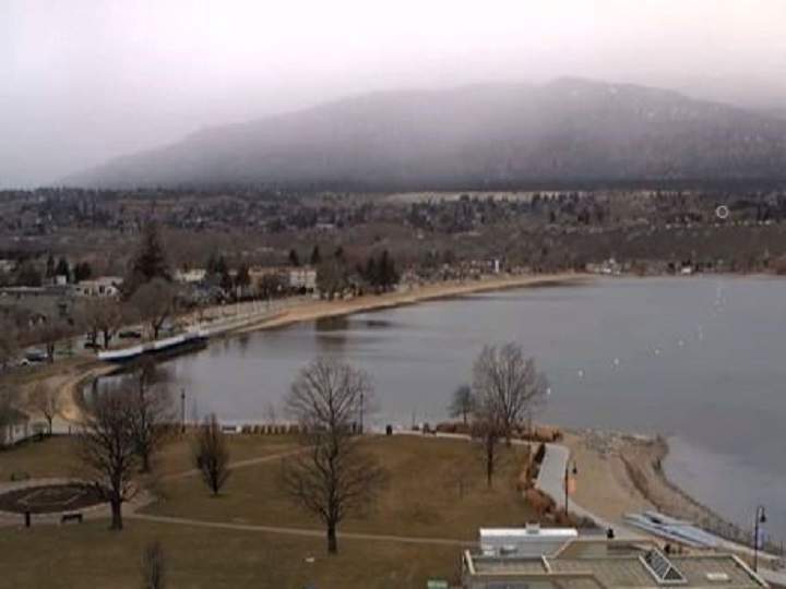 Weather conditions in Penticton at 10:30 a.m., on Tuesday morning.