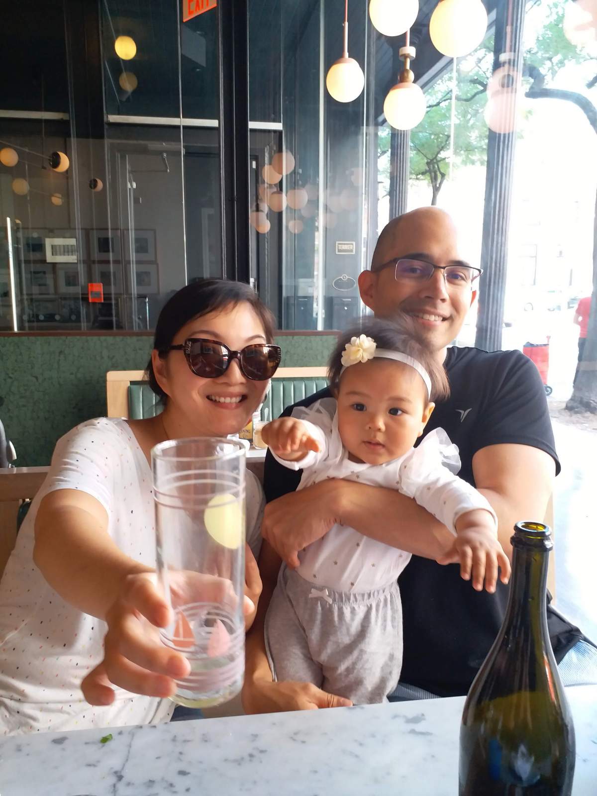 Richard Fabic, his wife Yunfei Li and their daughter Chloe are seen in this undated handout photo. An Ontario father says he missed his 15-month-old daughter’s first steps because she is stuck in the Chinese city at the centre of a new coronavirus outbreak.
