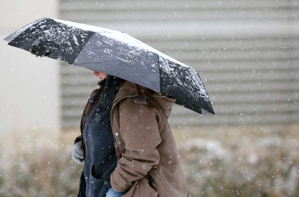 A winter storm brought snow to the Tulsa, Okla. area on Feb. 5, 2020. Snowfall totaling up to 5 inches is expected to fall throughout the Tulsa region.