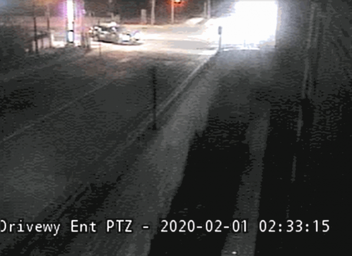 Security camera footage of a taxi that was believed to have dropped off Kyle Richardson at Juravinski Hopsital. Richardson allegedly died when he climbed on to a moving truck after his cab ride.