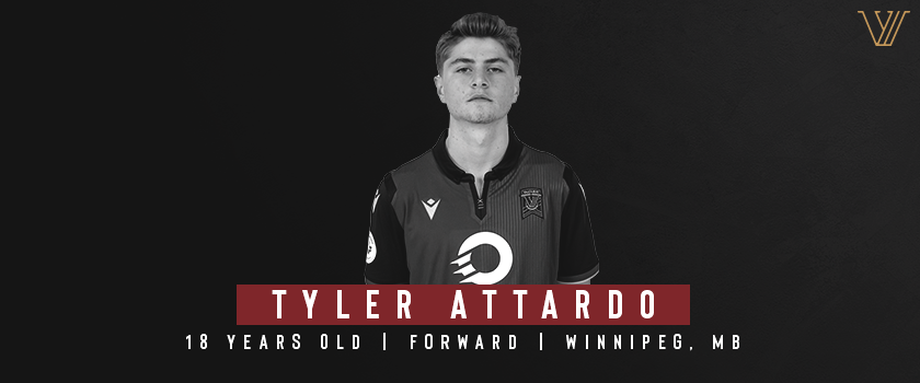 Forward Tyler Attardo of Valour FC.