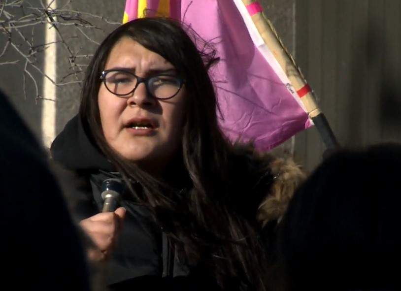 Brielle Beardy-Linklater, one of the organizers of Friday’s demonstration.