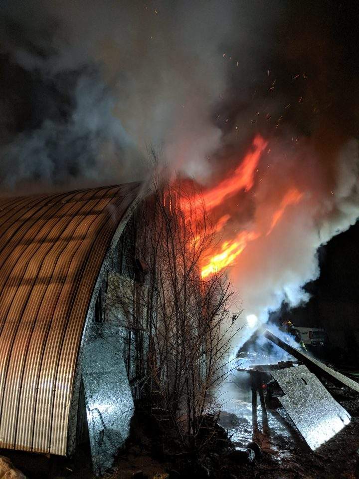 At around 10 p.m. on Tuesday evening, West Kelowna Fire Rescue responded to multiple calls of a structure fire.