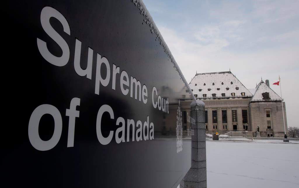The Supreme Court of Canada is seen in Ottawa on January 16, 2020.
