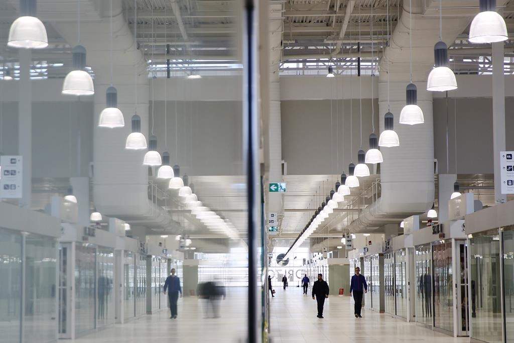 A few shoppers browse the sprawling New Horizon Mall in Calgary on Tuesday, March 19, 2019.