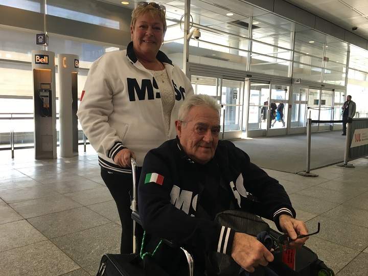 Diane Gendron and Mario Infante are taking a flight south despite fears of COVID-19. Monday, Feb. 24, 2010.
