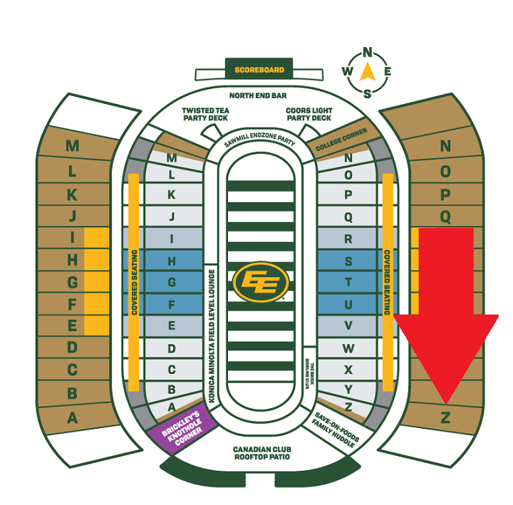 The Edmonton Eskimos have announced a $99 season seat for the 2020 season. The seats are only available in section Z2.