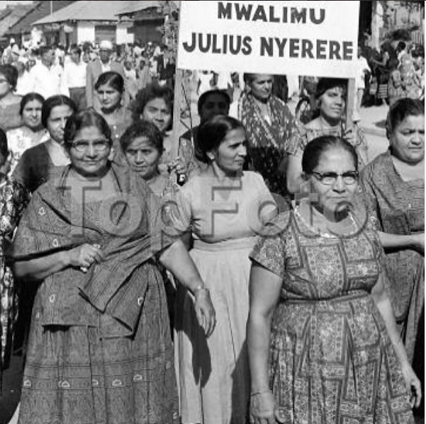She’s the one on the left holding a shawl looking directly into the camera, which unbeknownst to her, her great-granddaughter Farah Nasser would do decades later nightly on the evening news.