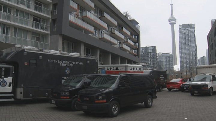 Investigators remained at the scene into the day Saturday.