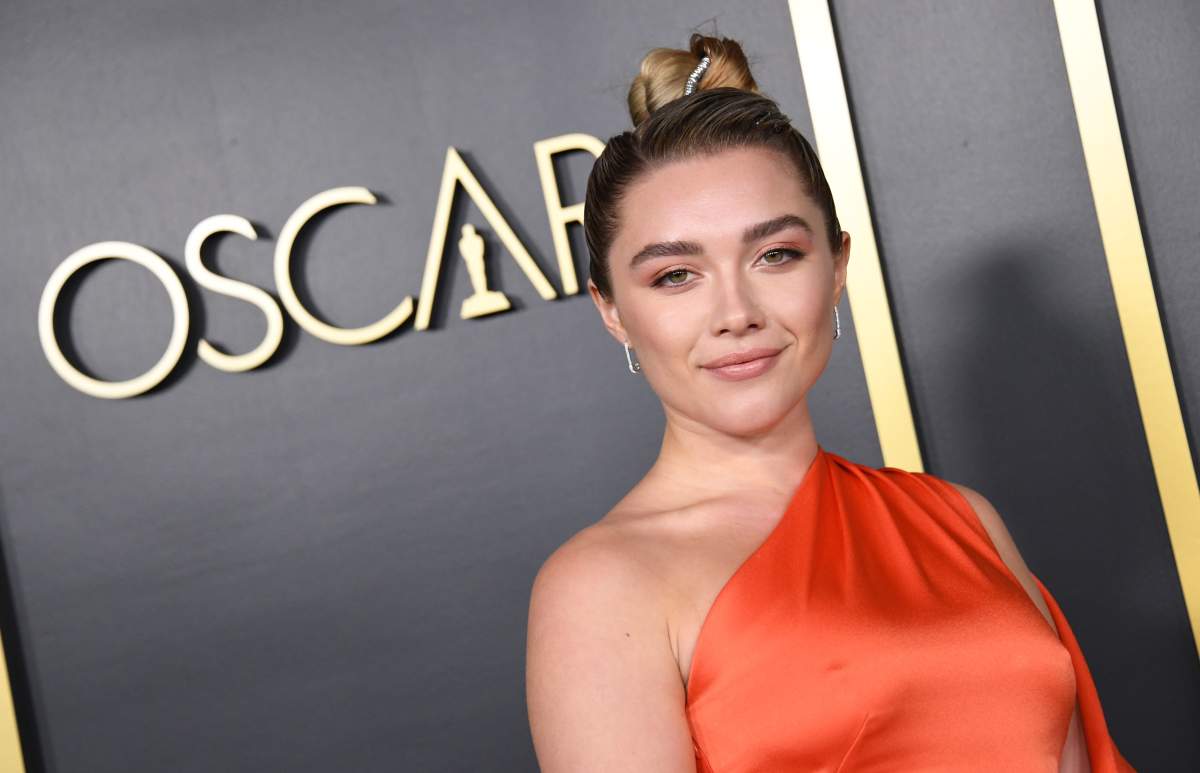 British actress Florence Pugh arrives for the 2020 Oscars Nominees Luncheon at the Dolby theatre in Hollywood on January 27, 2020. (Photo by Valerie MACON / AFP)