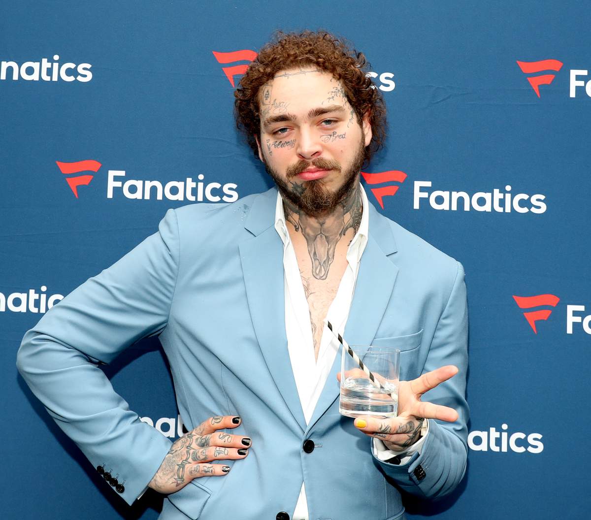 Post Malone attends Michael Rubin's Fanatics Super Bowl Party at Loews Miami Beach Hotel on Feb. 1, 2020 in Miami Beach, Fla. 