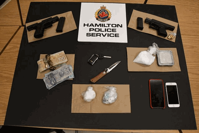 A man and woman are facing numerous charges after being arrested by Hamilton police.