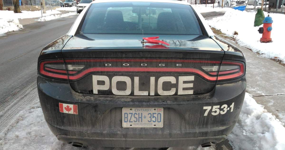 Hamilton police have arrested three teens in connection with a reported robbery and are seeking a fourth suspect.