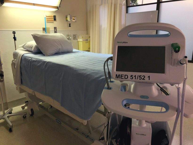 One of the new acute care beds at the Royal University Hospital.