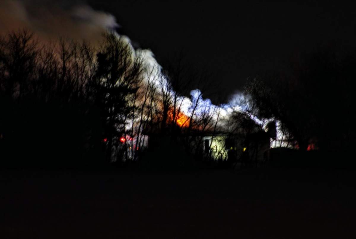 A fire at a home in the 500 block of Grassie Boulevard in Transcona.