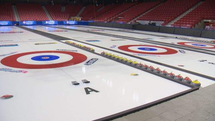 All four sheets of ice are in at Mosaic Place for the 2020 Scotties Tournament of Hearts in Moose Jaw.