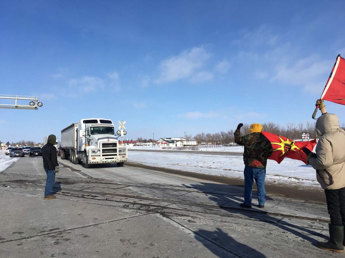 Organizers vow to stay on the highway until Mounties stop enforcing a court injunction against the Wet’suwet’en Nation members blocking construction of the Coastal GasLink pipeline near Houston, B.C.