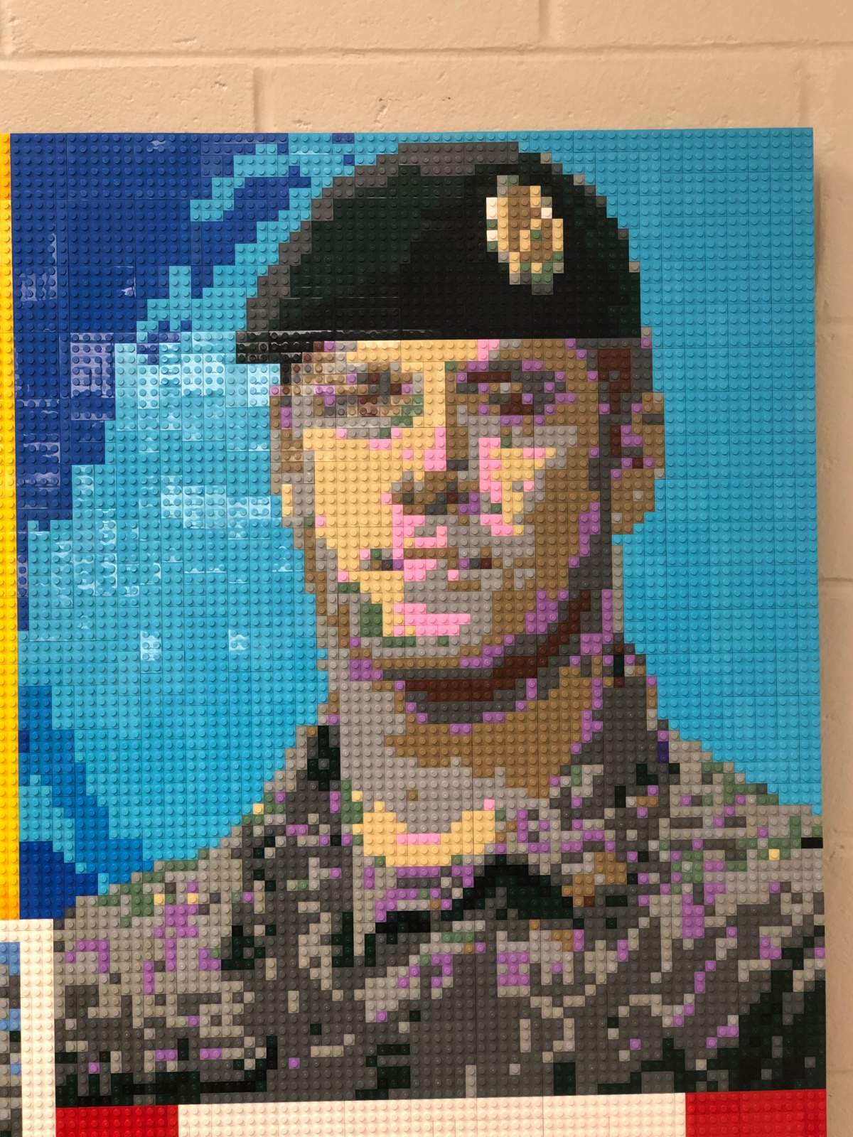 Howe says the design and construction of this portrait inspired her to start her own Lego portrait business.