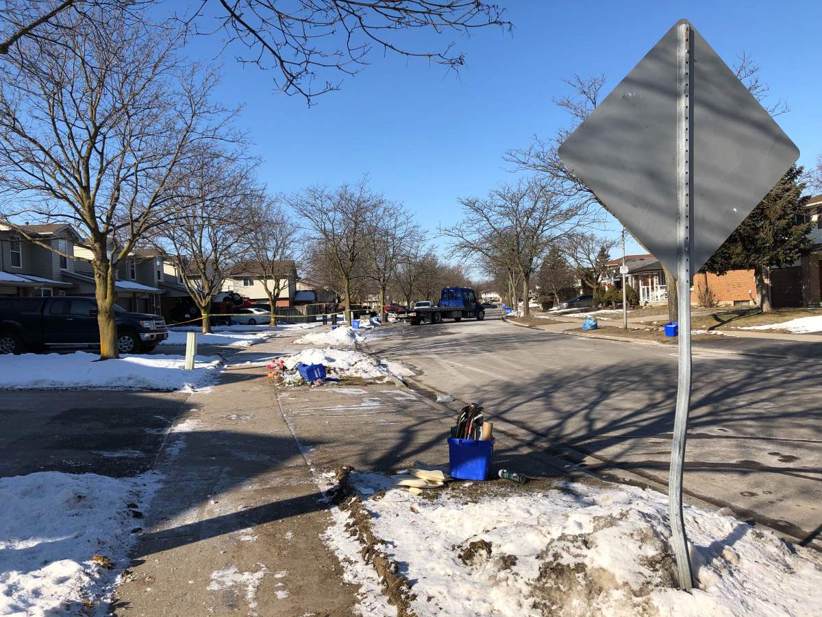 The curve on Jalnva Boulevard leading to the scene of the crash can create visibility problems when pulling out of driveways, according to neighbour Jordan Kiss.