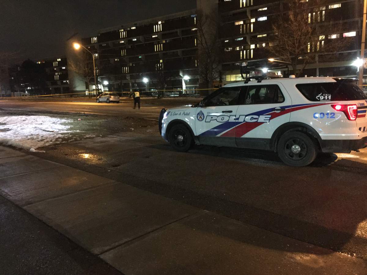 A man in his 80s is in life-threatening condition after he was hit by a vehicle on Tuesday evening.
