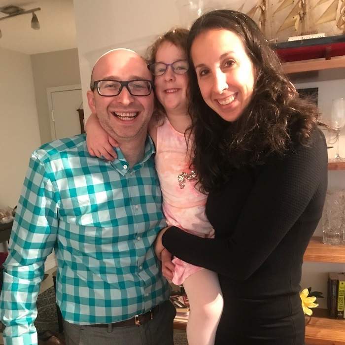Keira, her stepfather and mom