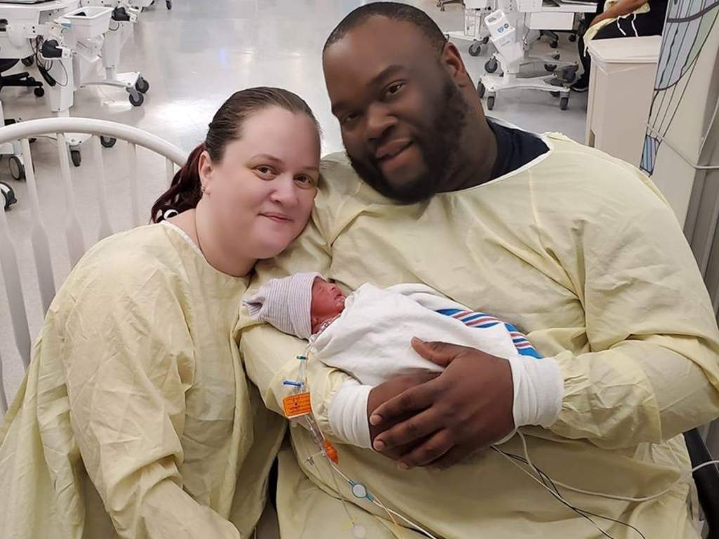Renata Freydin and David Caldwell were surprised to discover that nurse Lissa McGowan was caring for their baby boy, decades after caring for Caldwell.