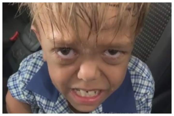 Quaden Bayles is shown crying in a Facebook Live video shared by his mother, Yarraka Bayles.