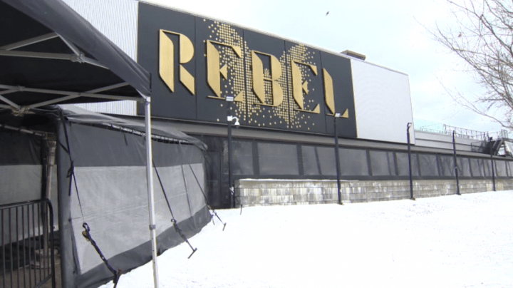 The stabbing reportedly occurred near Rebel nightclub early Saturday.