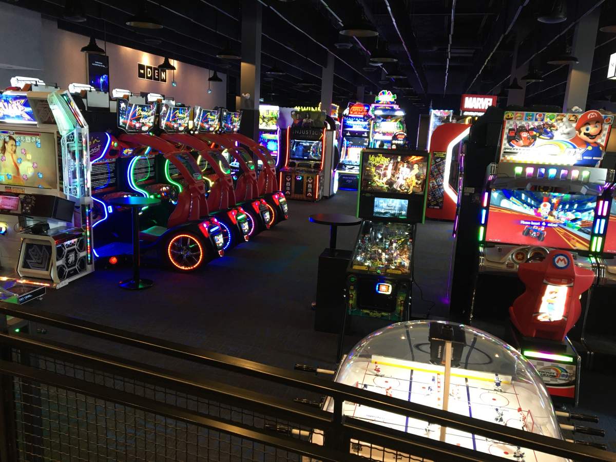Gamers of all ages can play more than 130 amusement games.