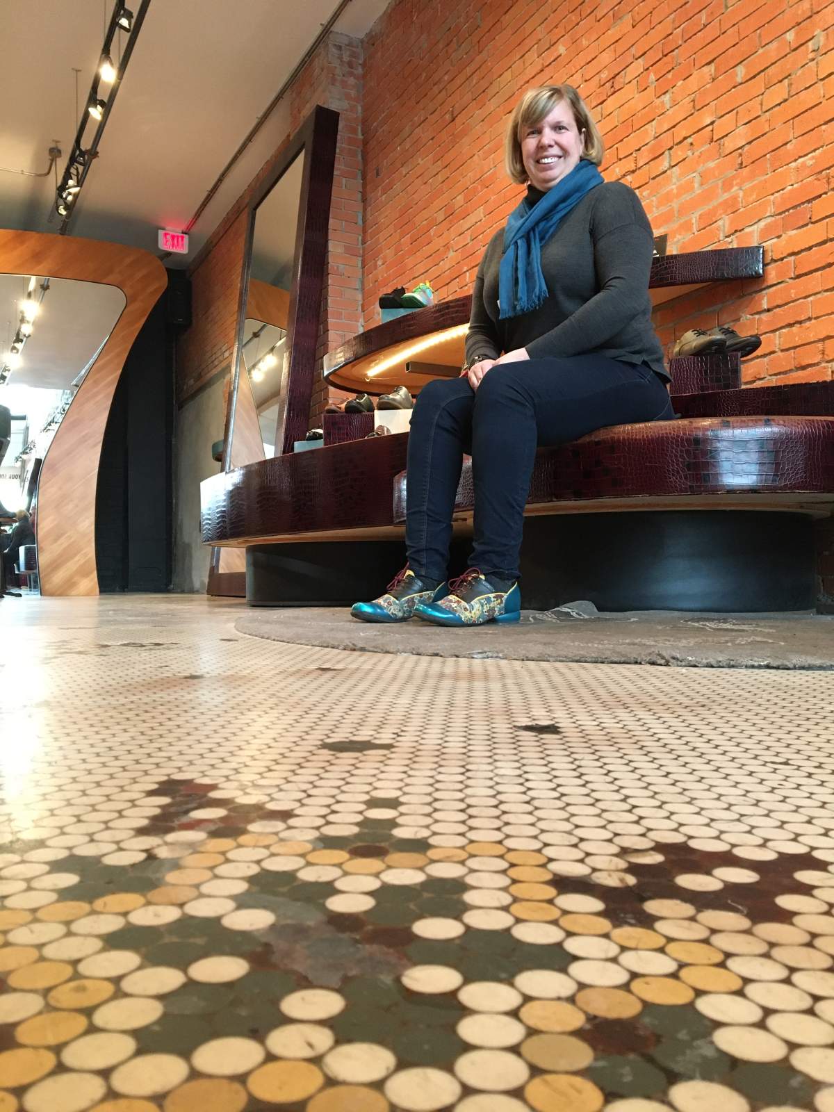 Darby Lee Young wearing her new ‘Darby’ shoes.