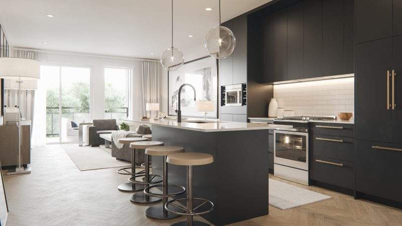 The Mulberry, a 5-storey 96-unit rental building featuring one- and two-bedroom homes, will be built in the residential district of West Springs.