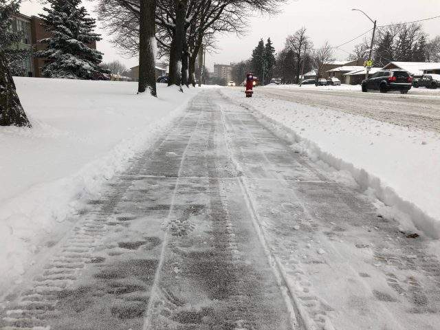 The city will spend an addiitonal $2.3 million, to clear snow from an additional 783 kms of sidewalk along transit routes.