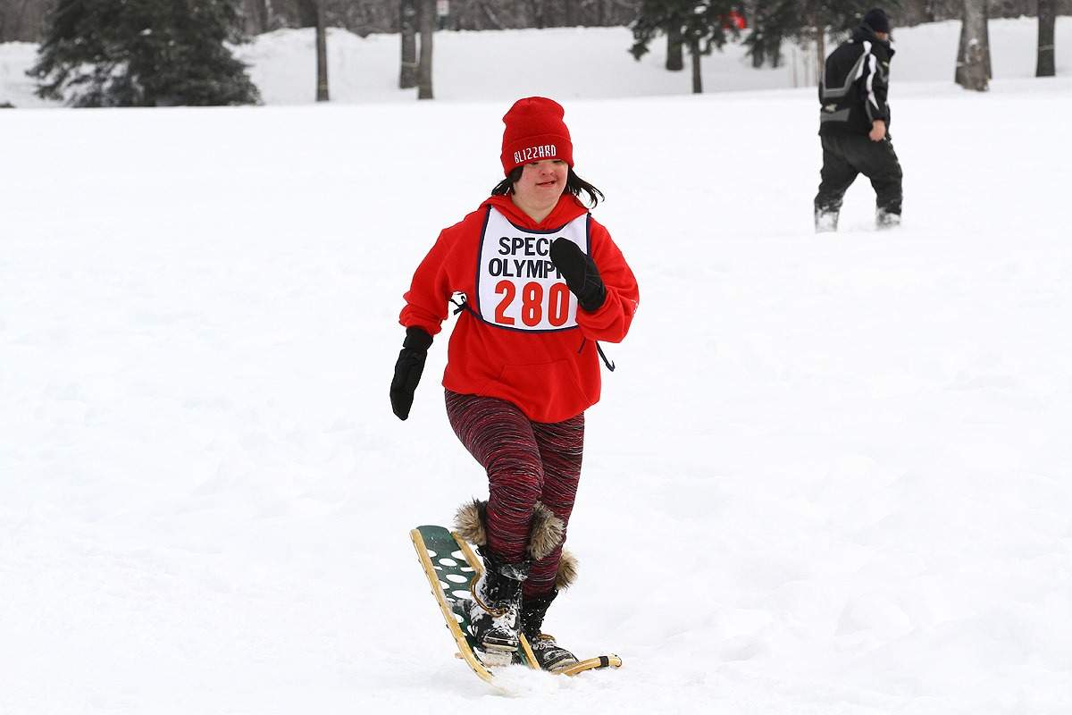 A Special Olympics athlete.