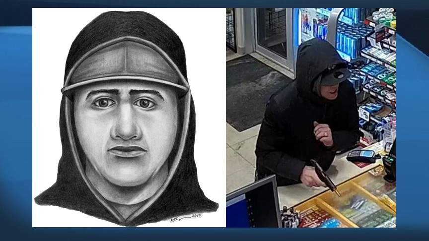 Police are looking for information about a suspect who allegedly robbed a fuel station at gun point in January 2020. 