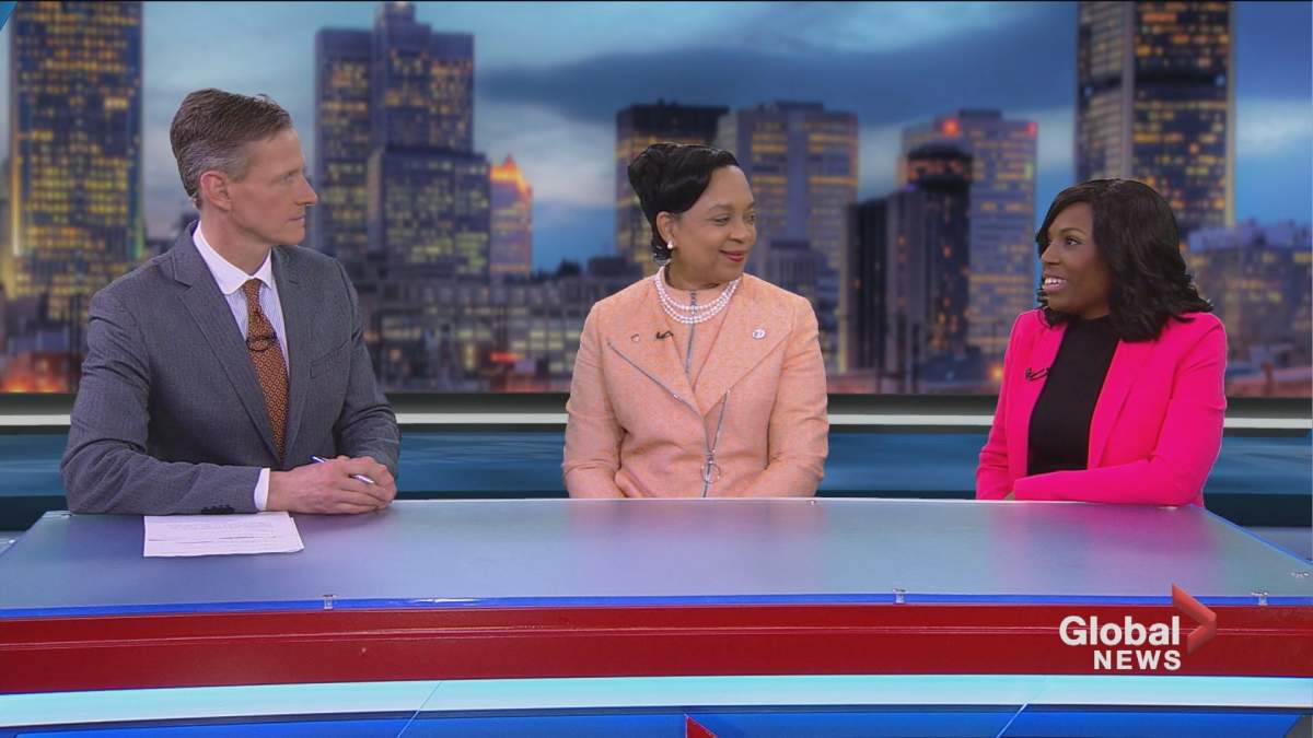 Tim Sargeant sits alongside Dr. Anita Brown-Johnson from the family medicine department of the Montreal General Hospital and Dr. Fadji Koffi, a podiatrist with the Clinique Opus, to discuss "A Taste of Tea" gala.