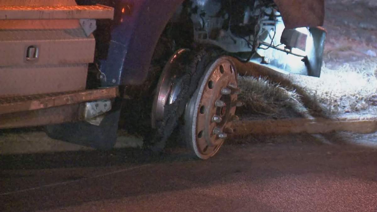 A stolen semi-truck was stopped after a 60+ kilometre-long chase across the Montérégie the morning of Tuesday, Feb. 25, 2020.