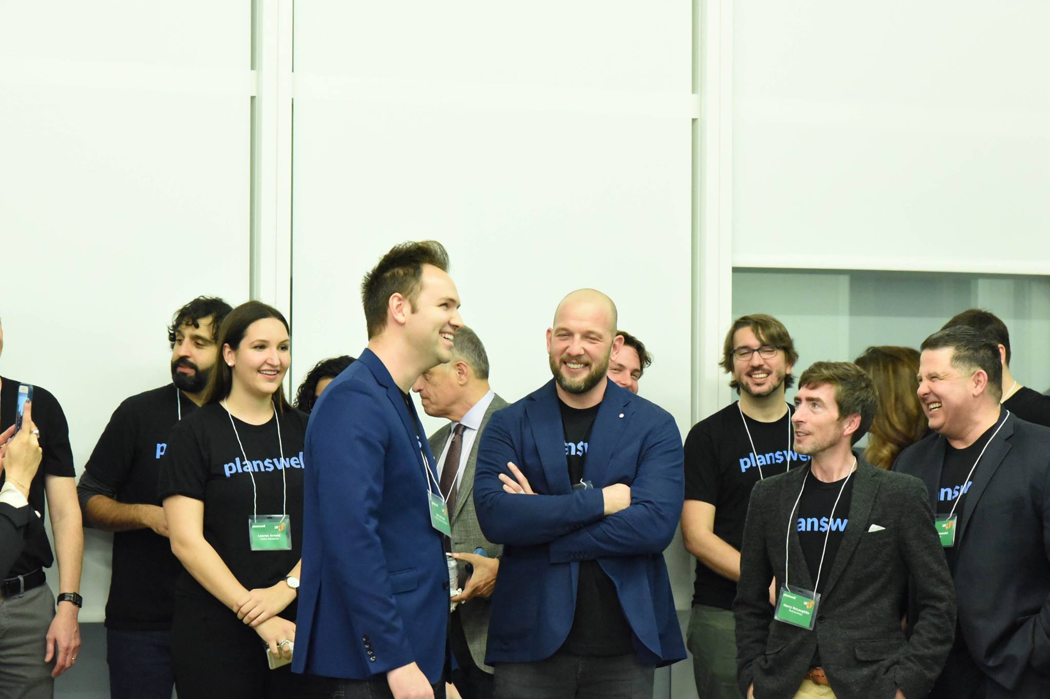 Eric Arnold (front left) and Michael Wickware (front right). Source: Facebook/Planswell