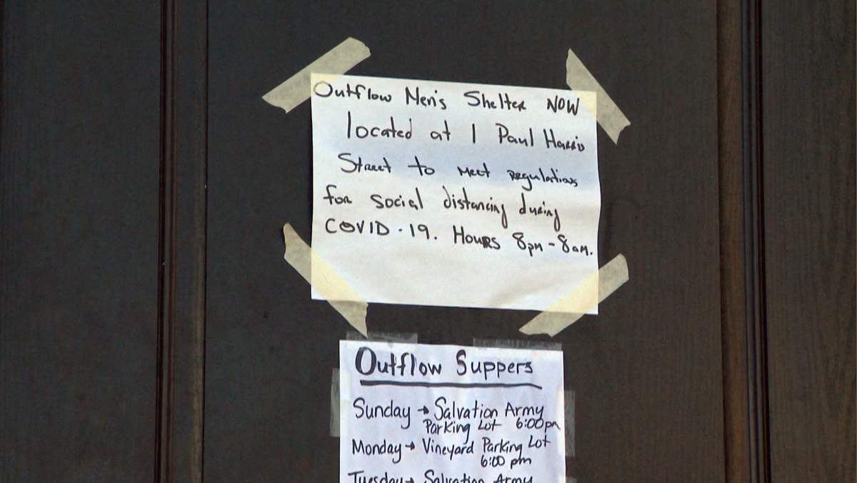 The Outflow Men’s Shelter in Saint John is temporarily redirecting clients to the Boys and Girls Club in order to distance them from each other.