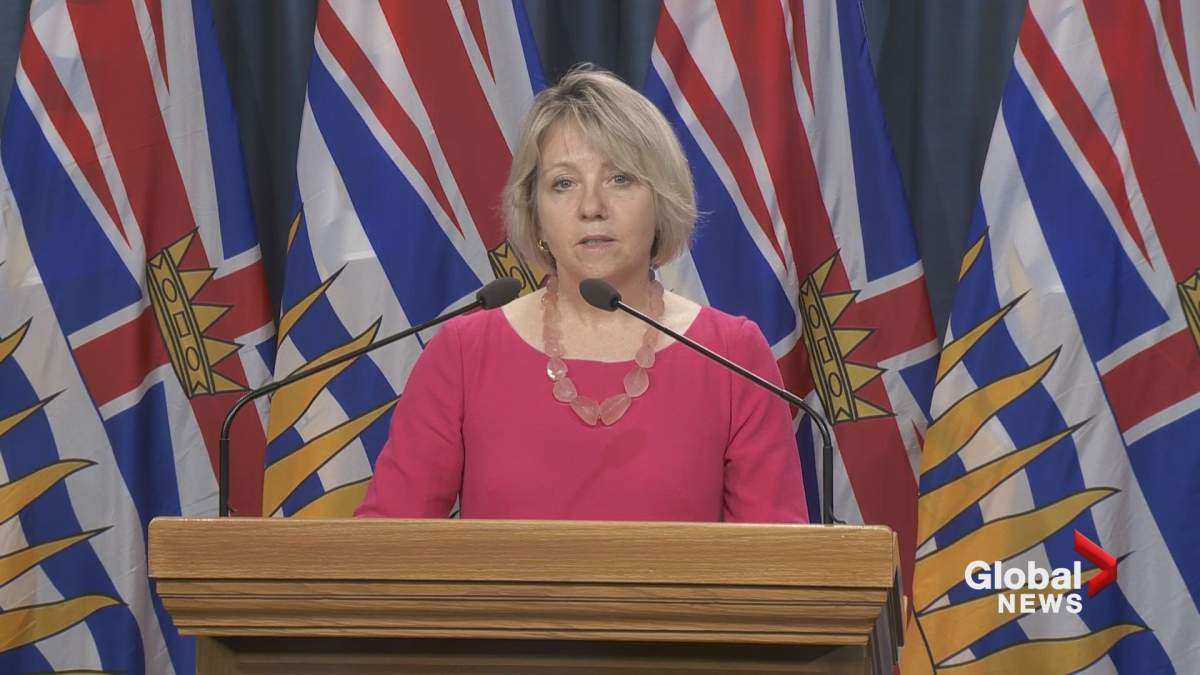 Provincial health officer Dr. Bonnie Henry provides an update on COVID-19 on Monday, March 30, 2020.
